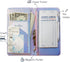 5 9 Zreal Server Book for Waitress with Zipper Pocket, X Serving Book, Magnetic Closure Pocket with Big Volume, Pen