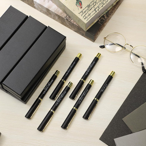 PerKoop 10 Pcs Inspirational Ballpoint Pens with Gift Boxes, Motivational Quote Pen Bulk, Appreciation Gifts for Team,