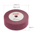 uxcell 150mm x 50mm 320 Grit Non-Woven Polishing Burnishing Wheel Nylon Wire Drawing Abrasive Flap Wheel for Stainless Steel Copper Red