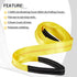 Pindex 2 Pack 2" x 20' Web Lifting Sling, 11000 Lbs Breaking Force for Rocks, Trees, Tool Boxes, Yellow
