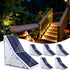 Solar Stair Lights Outdoor, Waterproof IP65 Solar Outdoor Lighting, 1200mAh,19 LED,Outdoor Step