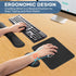 ABRONDA Set Office Ergonomic Memory Foam Computer Mouse and Keyboard Wrist Rest pad Support Carpal Tunnel, Wrist Rest