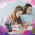 Yeaqee 24 Sets Mermaid Beadable Pens, Assorted Beaded Pen Making Kit, Multicolor Black Ink DIY Ballpoint