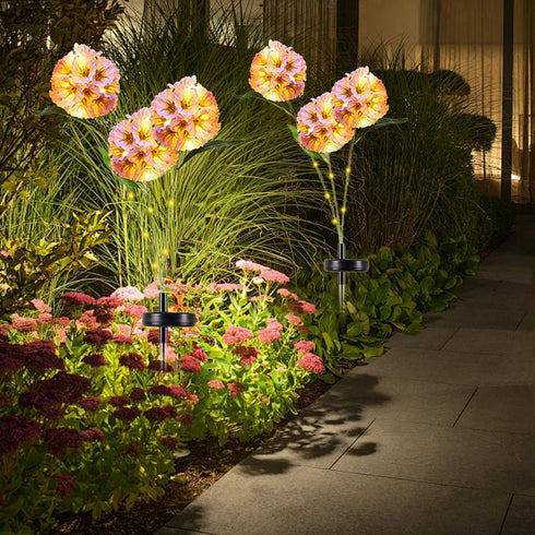 42 4th Solar Daisies Flower Stake Lights for Yard Decor, LED Outdoor Waterproof Daisy Shaped Solar Light for Garden