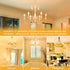 GOLSPARK E12 Dimmable LED Bulb, 60W Equivalent, 10 Pack, 2700K Warm White Type B E12 Candelabra, Clear Glass