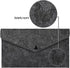 File Folder Butterfly Carved Felt Storage Case Bag, Utility Felt Bags for Document Holder, 2 Pack