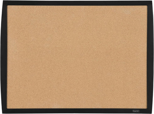 Quartet Cork Bulletin Board, 17"x23", Black Frame (33271-BK) by Quartet