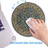 Wknoon Retro Blue and Beige Floral Print Art Round Mouse Pad, Vintage Oriental Persian Design Cute Circular Mat