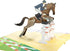 Horse Jumping Equestrian 3D Pop Up Greeting Card for All Occasions - Birthday, Love, Sports, Retirement