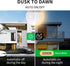 A15 Small Dusk to Dawn Light Bulbs Outdoor, 40W Equivalent, Warm White 3000K, Replacement LED Bulb for String Lights, Porch, Patio, Garden, Auto On/Off, 5W 450LM, E26 Base, 4-Pack, HQ-H032 by Qualilux