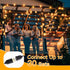 Ollny 25FT Outdoor String Lights - Waterproof Connectable Shatterproof Lights with 13 Edison + 1 Spare LED Bulbs