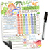 Magnetic Chore Chart for Kids - Good Behavior Dry Erase Daily & Weekly Responsibility List, Dinosaur Design