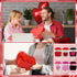 Zhehao 6 Set Valentine's Day Teacher Gift Crochet Coffee Cup Sleeve with Thanks A Latte Coffee Card Galentine's Day