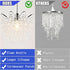 2-Tiers H13.78''X D11.02'' Chandelier Shades, Mini Crystal Shade, Acrylic Beaded Hanging Lampshade, Modern Pendant