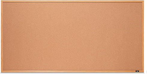 Mr. Pen Cork Board - 24”x36” Wood Frame Bulletin Board for Walls, Push Pin Board for Office
