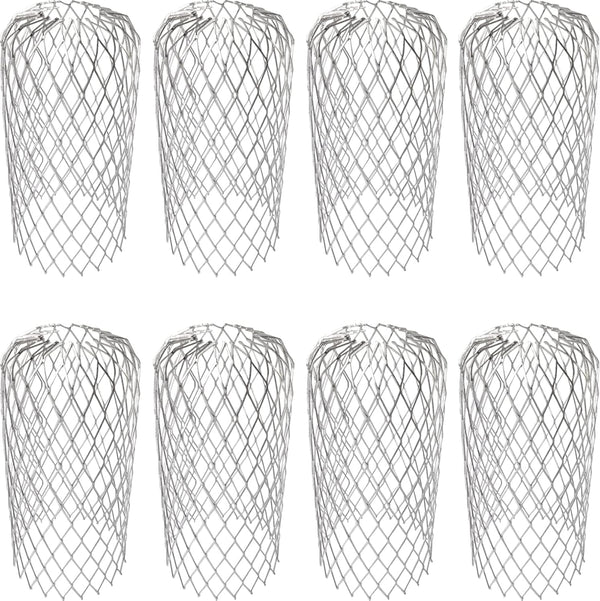 8PCS Gutter Guard Strainer, Aluminum Downspout Mesh Filter Preventing Blockage Leaves Debris from Clogging Pipes (3