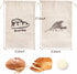 SPERO SPERA 2-Packs 17.311.6 Inches 2 Bread Bags, Linen Bread Bags for Homemade Container, Unbleached&Reusable Bread