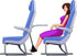 Sleepy Ride Airplane Footrest, Premium Memory Foam Travel Accessory for Comfort and Swelling Prevention