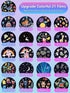 Eigther 21 Sets 360 of Films + Projector Night Light for Kids, Kids Night Light Projector for Bedroom, Ceiling, Star