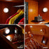 3 Pack 3.1 Closet, STAR-SPANGLED Motion Sensor Lights Indoor AA Battery Operated, Stick on LED Puck Light for Stairs