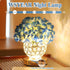 WSYEAR Premium Blue Silk Hydrangea Artificial Flowers Christmas Night Light Faux Flower Arrangement for Home Wedding