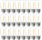 FLSNT 24 Pack LED S14 Replacement Light Bulbs, 1W Outdoor Shatterproof Waterproof, E26 Regular Base, 2200K Warm White