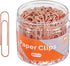 Rose Gold Paper Clips, 200 Count Large Size, 2 Inch Jumbo for School and Office Supplies