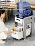Generic Household Swivel Caster Cart for Storage of Bags, Books, and Miscellaneous Items (Whiter, Second Layer)