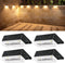 Ellasay Solar Fence Lights Outdoor: 8 Lighting Modes with RGB Solar Powered