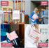 Sooez Clipboard with Storage, 8.5x11 Cleaview Clip Boards, High Capacity Plastic Nursing Clipboard for School & Office