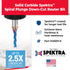 Amana Tool Spektra Extreme Tool Life Solid Carbide CNC Down-Cut Spiral Plunge Router Bit, 46051-K, 1/8 Dia