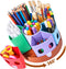 GAMENOTE Rotating Art Supply Storage Organizer, Lazy Susan for Kids Desk, Office School Supplies, Craft Caddy