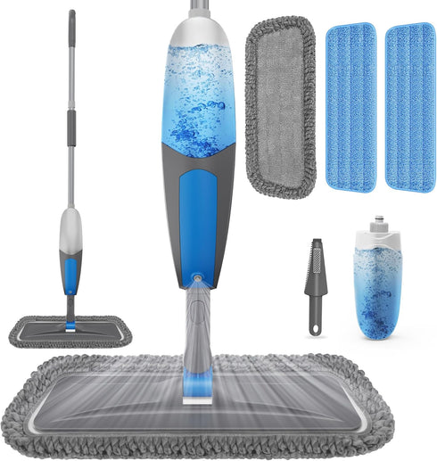 BPAWA Spray Mops for Floor Cleaning - Microfiber Wet Dry Dust Mop