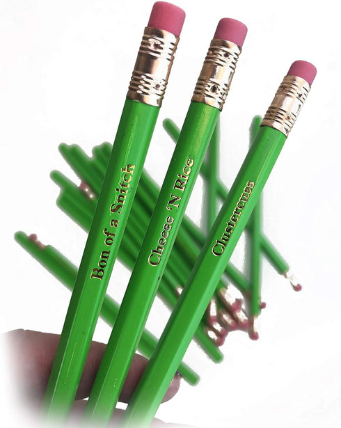 Offensive Profanity Funny Curse Pencils, Naughty Words, Offensive Pencils