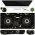 Keyboard Mouse Pad Set, Large Gaming Mouse Pad + Keyboard Wrist Rest + Coaster Set, 4Pcs Ergonomic XXL Desk Pad for
