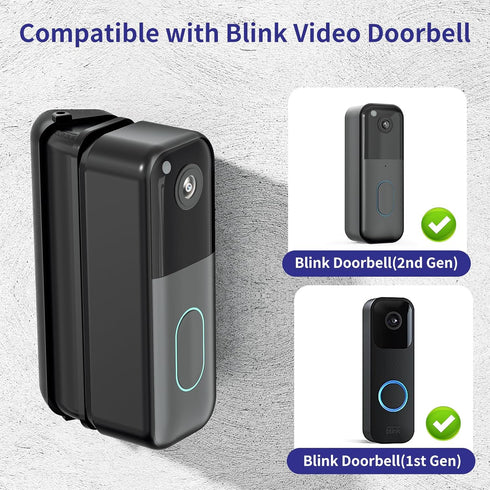 Pefecon 3055 Blink Doorbell Mount, Degrees Angle Mount for All-New Blink Video Doorbell, Adjustable Door Bell Kits
