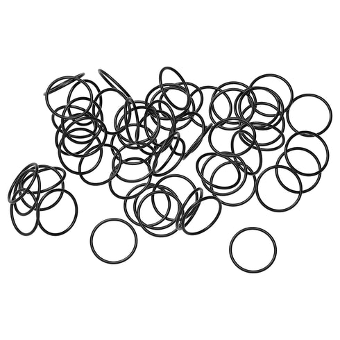 50 PCS Nitrile Rubber O Ring 55mm OD 47mm ID for Plumbing, Gas, Automotive, Faucet Repair, Black