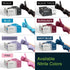 Lilac Nitrile Disposable Gloves - 100 Count Large 3 Mil Powder and Latex Free Surgical Exam Gloves