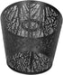 Wrought Iron Lamp Shade - Carved Forest Tree Shaped E27 Mini Lampshade for Bedroom Decor (Black)