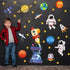 Marspark 42 Pcs Outer Space Bulletin Board Decoration Set, Solar System Astronaut Classroom Decor for School Chalkboard