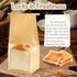 50 10.2 6.3 5.1 Inches Packaging Pcs Bread Bags for Homemade Bread Sourdough, * * Bakery Bags with Window Reusable Tin