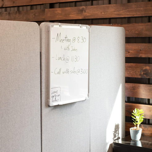VIVO 24 x 20 inch Whiteboard with Ultra Thin Hook Mounting System, Dry Erase Board for Dorm, Home, or Office