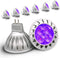 ALIDE 6 Pack Purple MR16 GU5.3 LED Bulbs, 5W, 20W 35W 50W Halogen Equivalent, 12V Low Voltage for Halloween