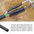 Heat Shrink Tubing 2:1 Cable Sleeving Tube Wrap, 1mm Dia/1m/Black for Electric Insulation Protection
