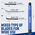 WORKPRO Deburring Tool with 11 Extra High Speed Steel Blades - 360 Degree Rotary Head for Metal, Plastic, Wood