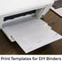Letter Blank Paper, 3-Hole Punched, 200 Sheets/400 Pages, 120 GSM, 32 lb., 8.5 x 11 inch
