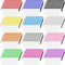 Smarpau 96 Pack Small Mesh Zipper Pouches, 12 Colors 9.3" x 4.7", Clear Waterproof Pencil Case for Office Travel