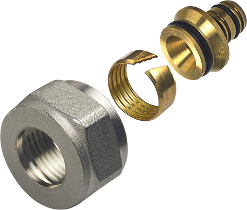 AB 1/2" Radiant/PEX Manifold Connector/Adaptor/Tubing Nuts (Pack of 10) for All Loops