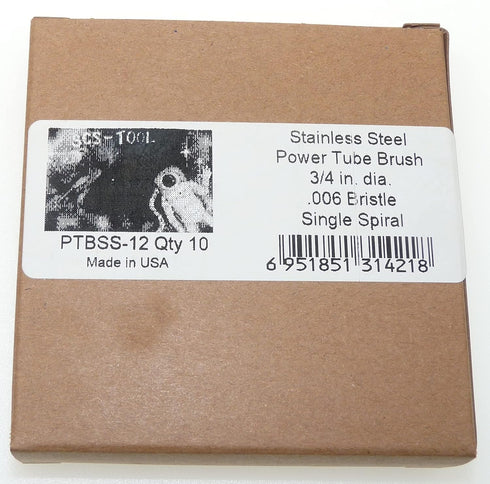 SCS-Tool 3/4 in Stainless Power Tube Brush 10 packL8
