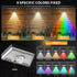 7Colors IP65 Outside/Patio/Backyard/Wall/Pool/Fence/Railing/Step(12Pack) Solar Fence Lights,Warm White & Cool White